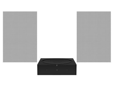 Sonos In-Wall Speaker set with Sonos AMP