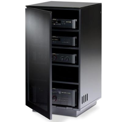 BDI MIRAGE A/V Tower with 5 Shelves - Black (8222)