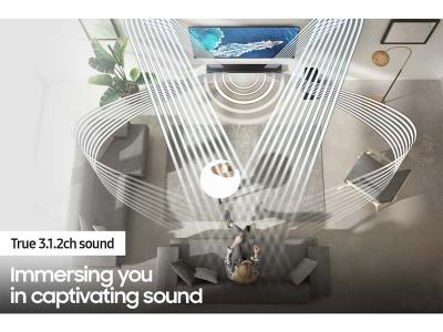Samsung 3.1.2 Channel Soundbar with Dolby Atmos , DTS:X - HW-Q600A/ZC