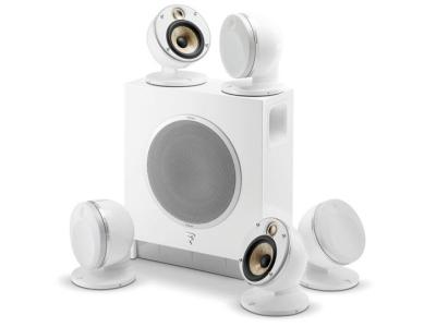 Focal DOME Flax 5.1 Audio System with Sub Air Subwoofer - White
