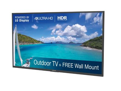 Neptune 55” 4K HDR Partial Sun Smart Outdoor TV with Mount