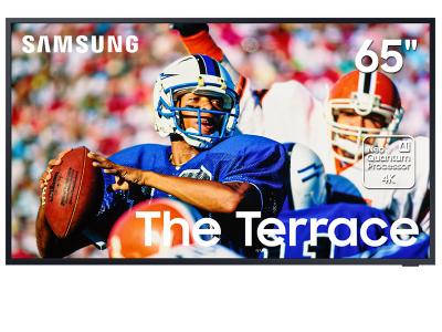 65" Samsung QN65LST9TAFXZC The Terrace Full Sun Outdoor TV and Soundbar HW-LST70T - BUNDLE