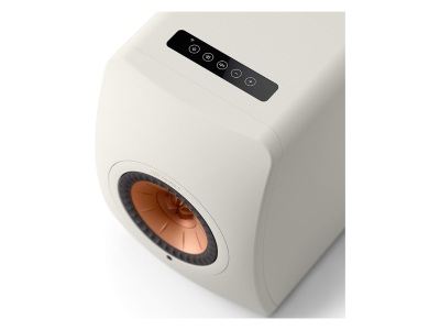 KEF LS50 Wireless II Powered Bookshelf Speakers - Mineral White (Pair)