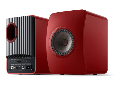 KEF LS50 Wireless II Powered Bookshelf Speakers - Crimson Red (Pair)