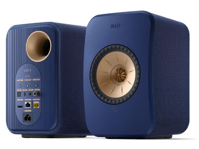 KEF LSX II Wireless Powered Bookshelf Speakers - Cobalt Blue (Pair)