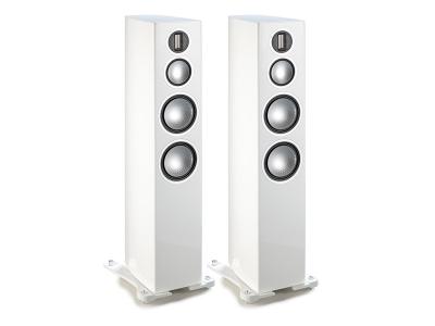 Monitor Audio Gold 300 Floorstanding Speakers - High Gloss White Lacquer (Pair)