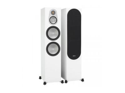 Monitor Audio SILVER 500 3-Way, Four Driver Floorstanding Speaker - Satin White