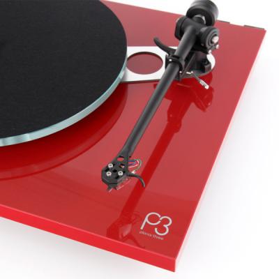 Rega Planar 3 Turntable - P3 with Elys 2 Cartridge (Red)