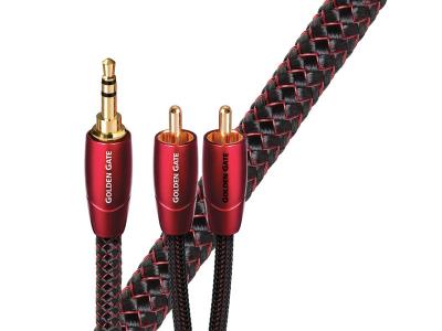 Audioquest GOLDEN GATE Analog-Audio Interconnect 3.5mm to RCA Cable - 0.6 Meter