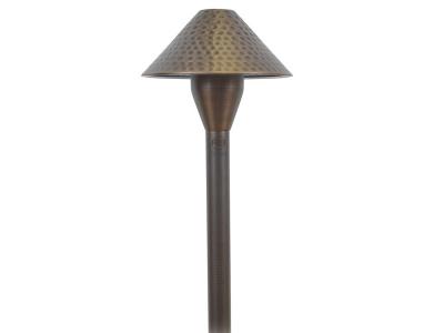 Coastal Source 7.5" Hammered Hat Path Light (1.5 Watt) - Lamp Included